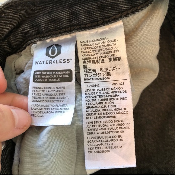 Levi’s 501 Button-fly Black Jeans Women’s W28 L32, Straight Leg Classic Mid-Rise - Picture 7 of 17